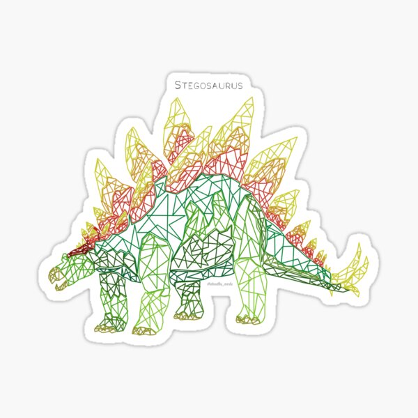 Item preview, Geometric Stegosaurus designed and sold by RockADoodles.