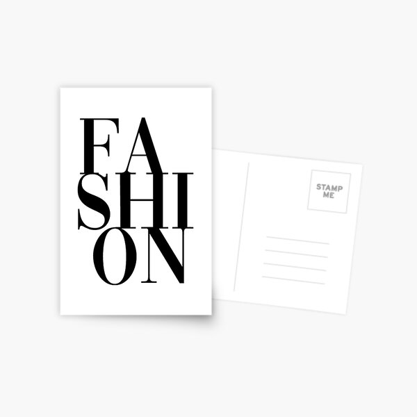 Fashion Postcard