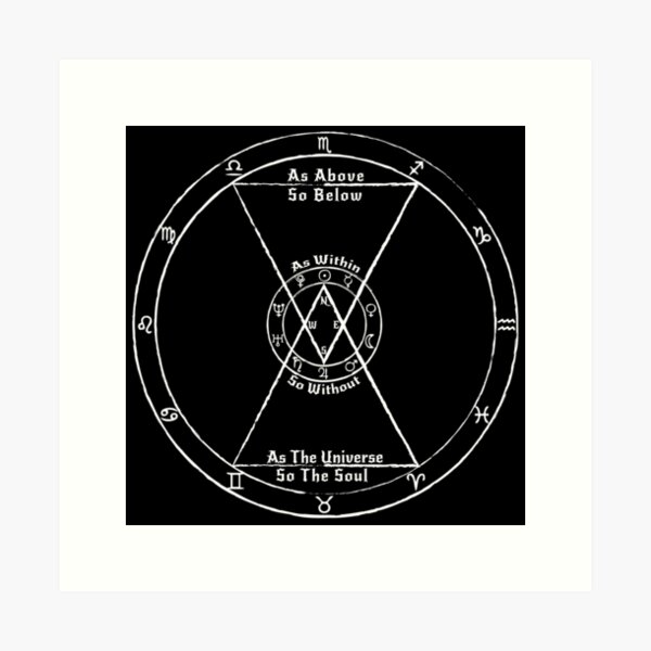 Item preview, As Above So Below - white  designed and sold by GroveHollow.