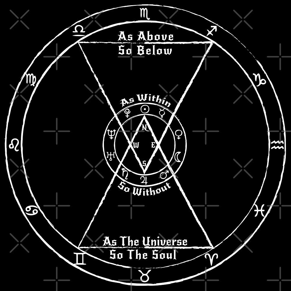 As Above So Below White By Grovehollow Redbubble As Above So Below White By Grovehollow Redbubble