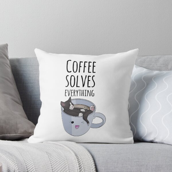Item preview, Coffee solves everything and cats too  designed and sold by artbyjanina.