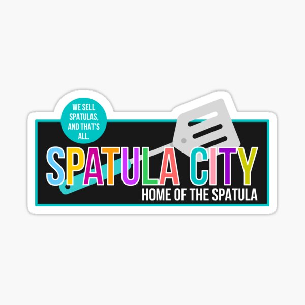 Spatula City Records Flipper Spatula Sticker