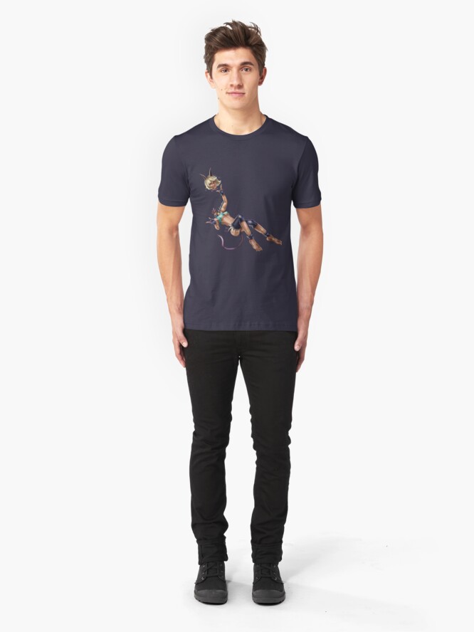 Alternate view of Monster Cat Girl Slim Fit T-Shirt