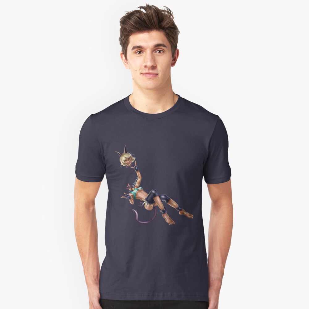 Monster Cat Girl Slim Fit T-Shirt