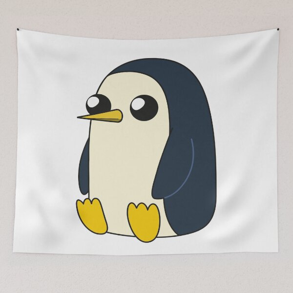 Item preview, AdventureTime™ – Gunter sitting and looking stoic but cute designed and sold by MEME-MERCH-com.