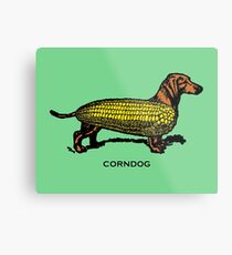 Corndog Metal Print