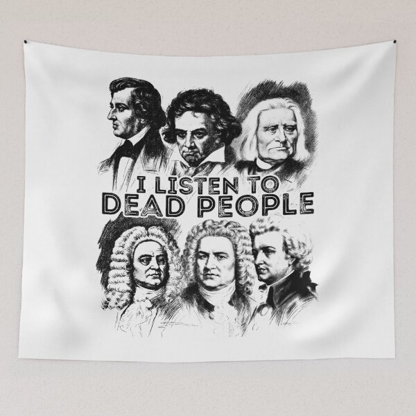 Item preview, I Listen To Dead People Shirt Classical Music composer shirt designed and sold by bledi.
