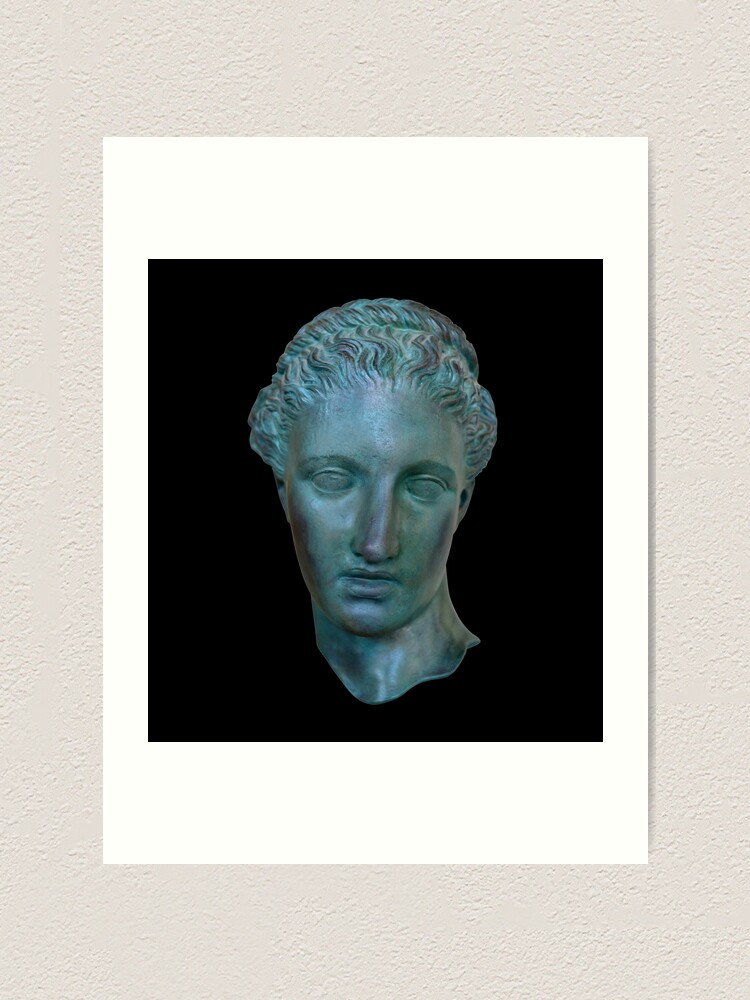 Head of Sappho statuette Art Print