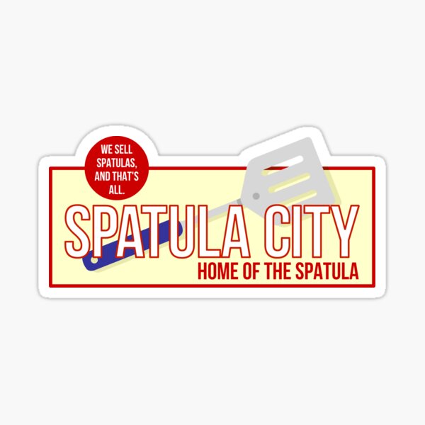 Spatula City Records Flipper Spatula Sticker