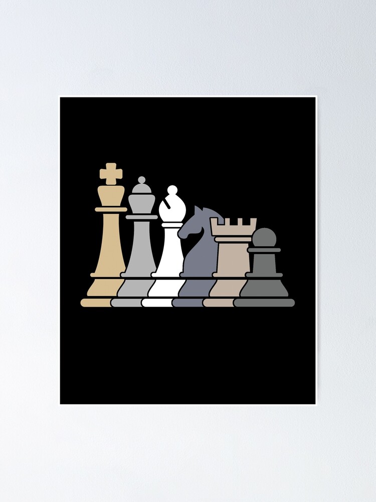 Chess Pieces - NEW art games POSTER