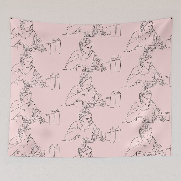 Item preview, kristen stewart wiping her mouth with cutlery designed and sold by kyrakaufer.