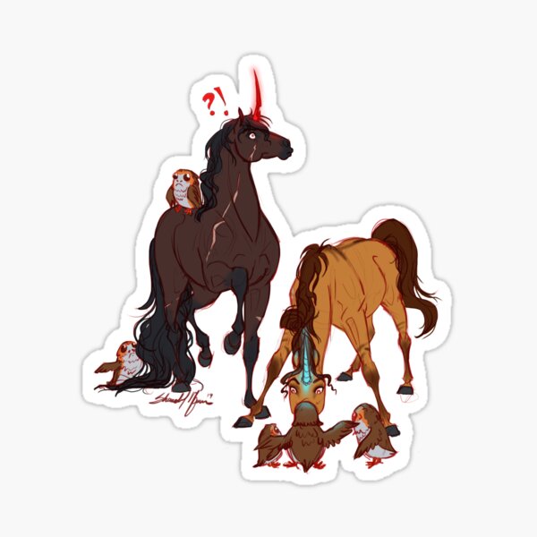 UniReylo porgs Sticker