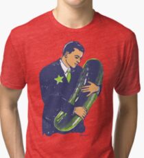 Hold The Pickle - American Oddities #3 Tri-blend T-Shirt