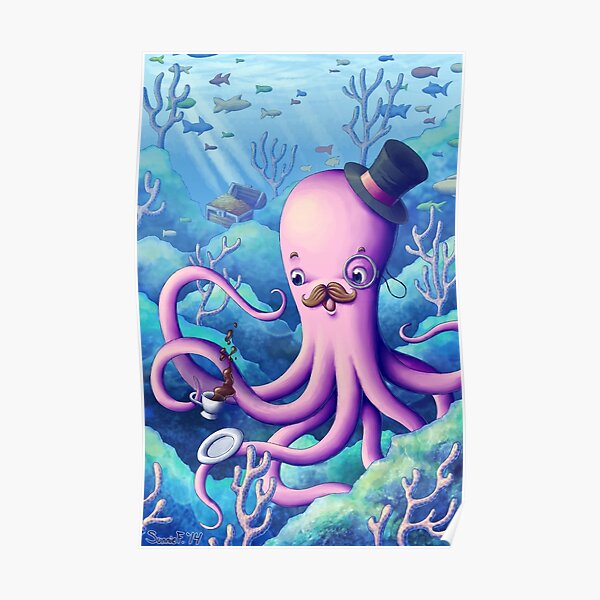 A Fancy Octopus Dilemma Poster