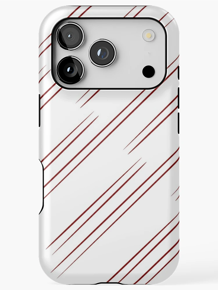 Thumbnail 1 of 4, iPhone Case, Parallel Red designed and sold by EmblemThreads.