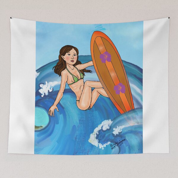 Item preview, Surfer girl designed and sold by DarkRubyMoon.