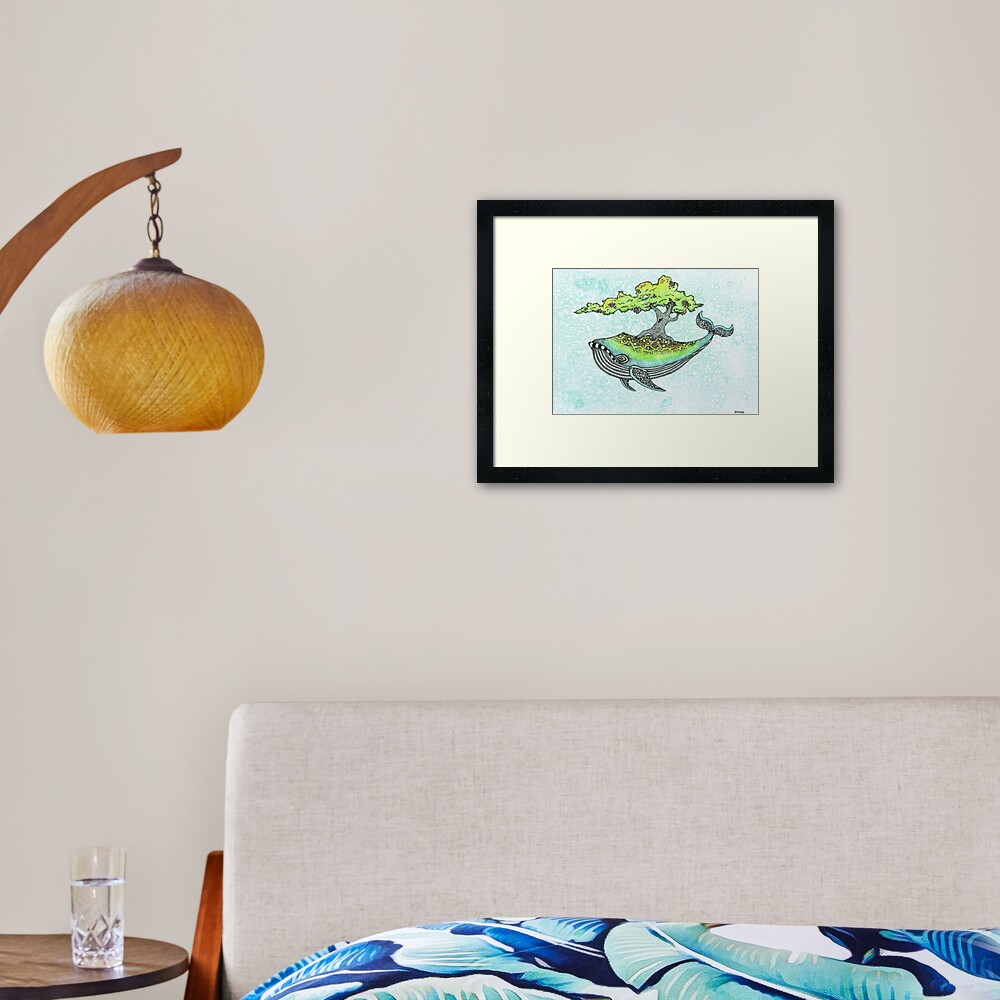 Deep Sea Tree Framed Art Print