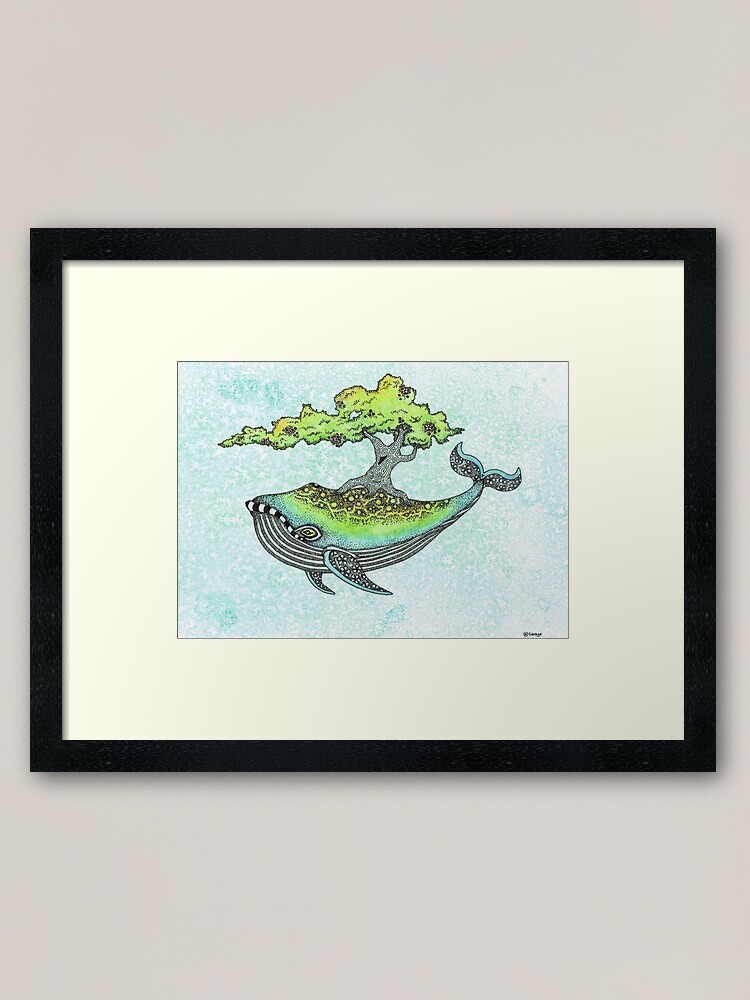 Alternate view of Deep Sea Tree Framed Art Print