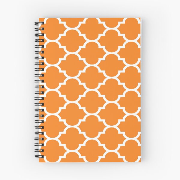 Item preview, Orange Quatrefoil Pattern designed and sold by pentagonixmedia.
