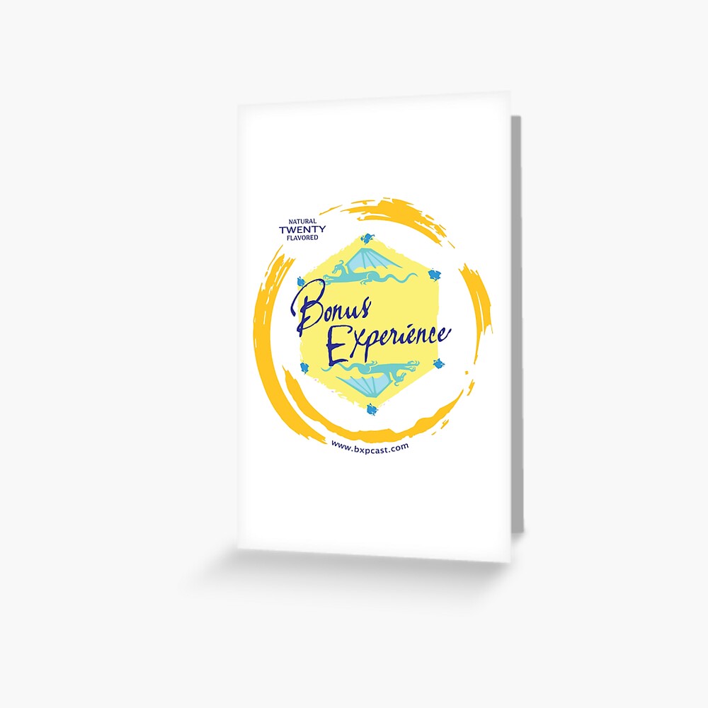 Sparkling Water BXP Logo - Lemon Greeting Card
