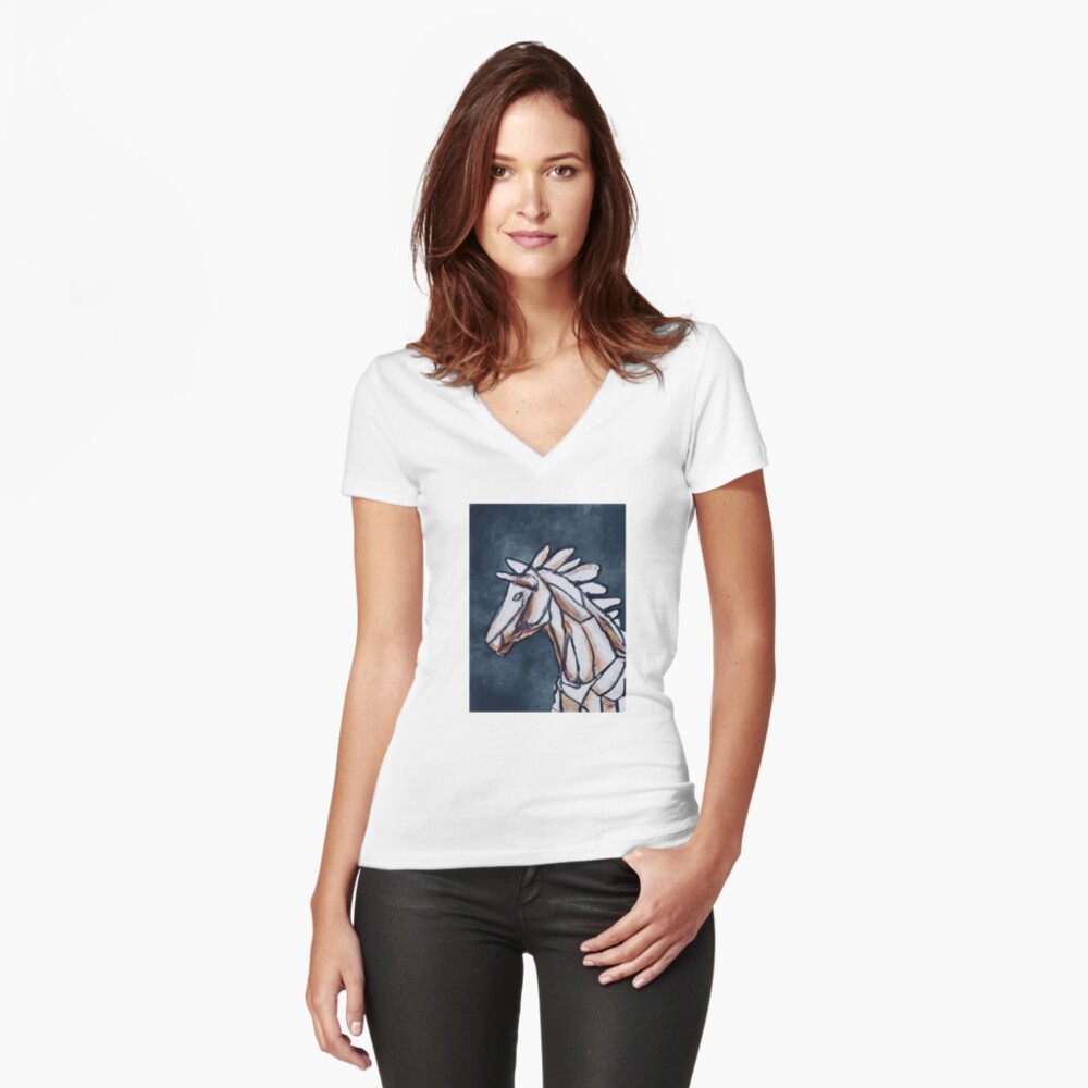 Item preview, Fitted V-Neck T-Shirt designed and sold by tareqnh.