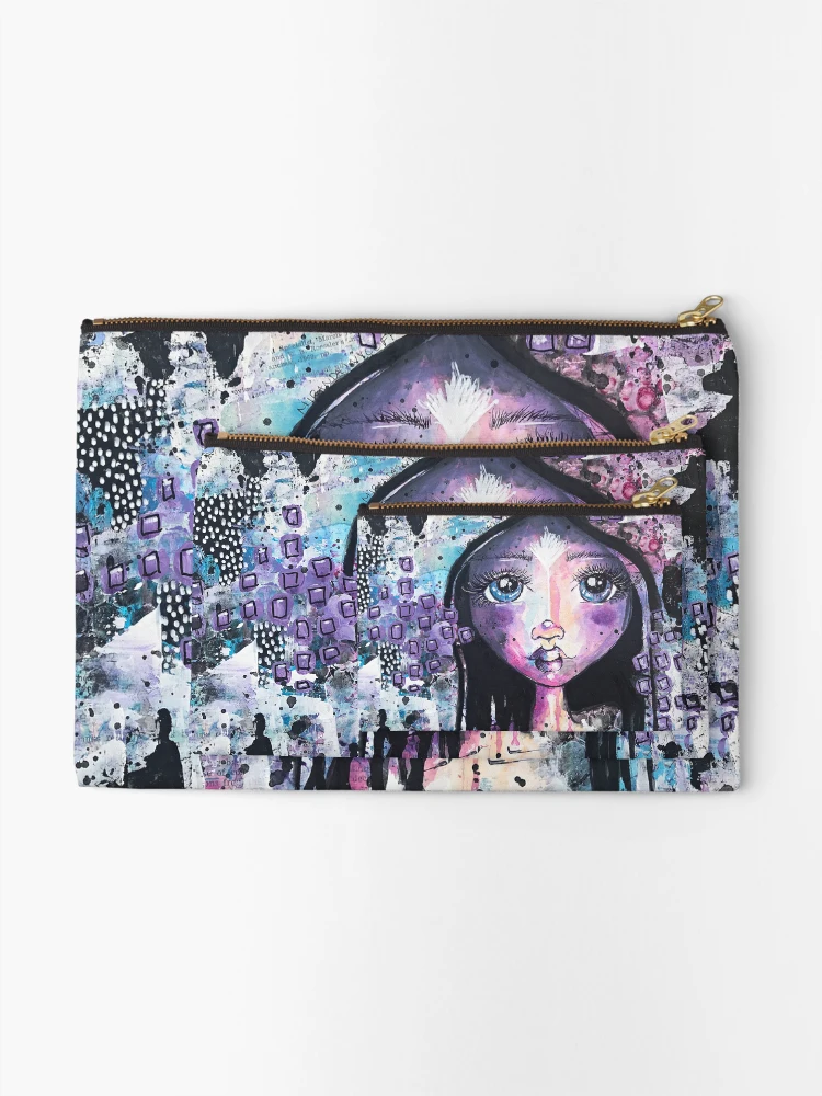 Thumbnail 2 of 4, Zipper Pouch, Emerging  designed and sold by RuffledAndPunk.