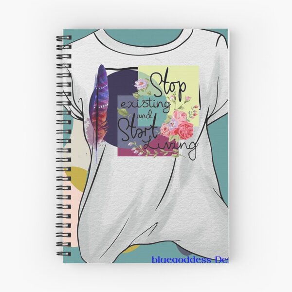Item preview, Stop existing and Start living designed and sold by BlueGDesigns.