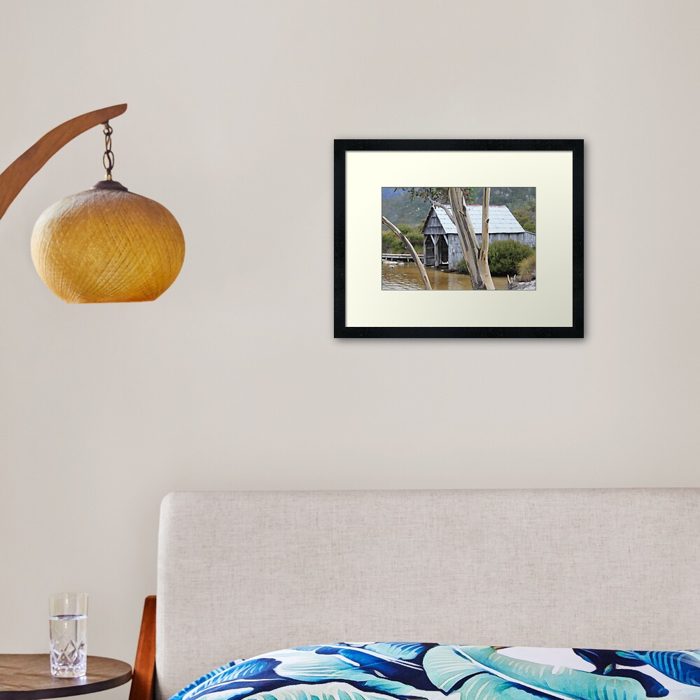 Wooden Boat Shed Framed Art Print