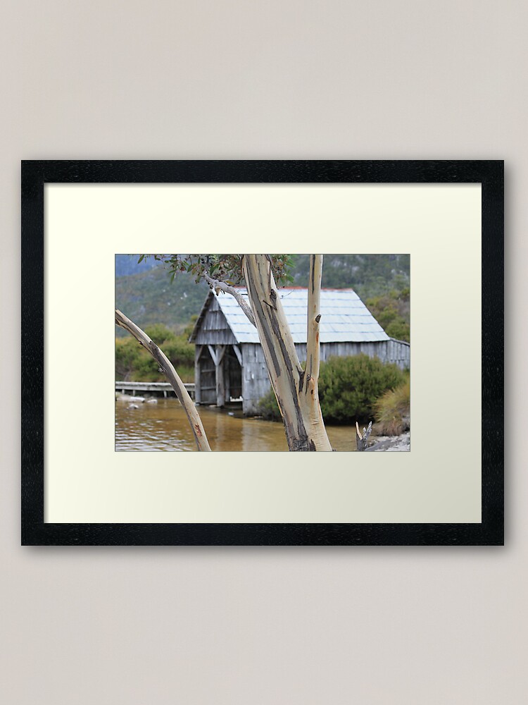 Alternate view of Wooden Boat Shed Framed Art Print