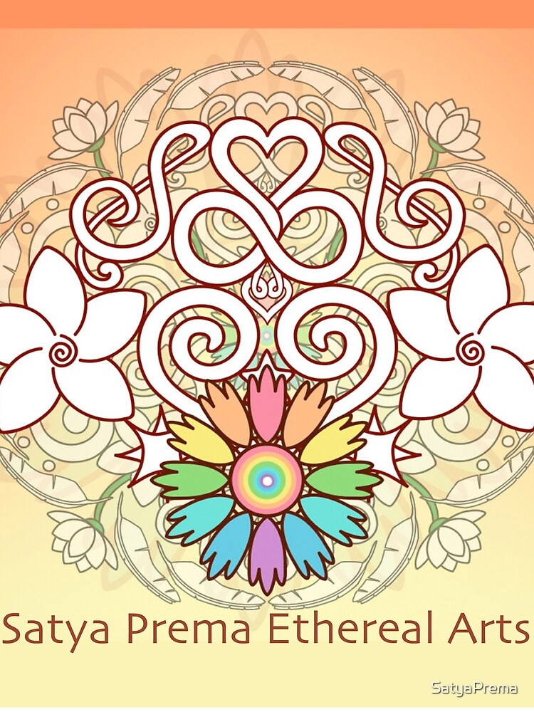 Orange Enlighten Love Mandala by SatyaPrema