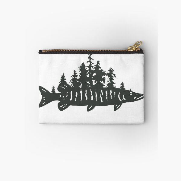 Item preview, Musky fishing forest treeline muskellunge hunter designed and sold by Jon S.