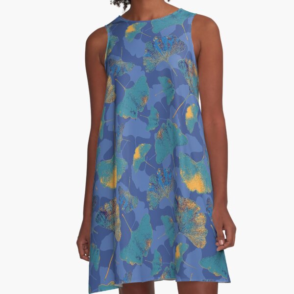 ginkgo dream pattern A-Line Dress
