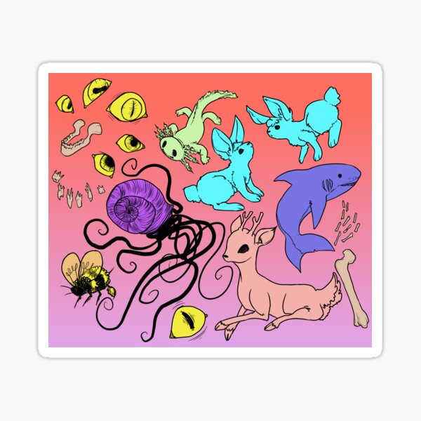 the family 2 - colorwheel Sticker