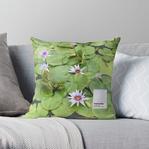 Lily Pad Pantone Throw Pillow