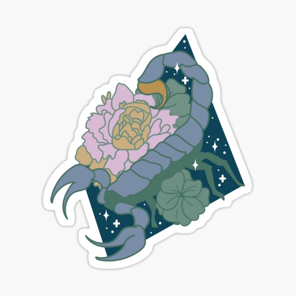 Scorpio Scorpion - BLUE Sticker