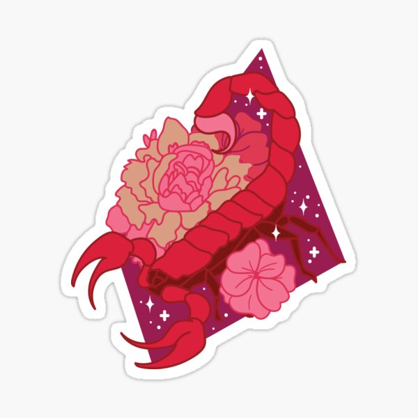Scorpio Scorpion - RED Sticker