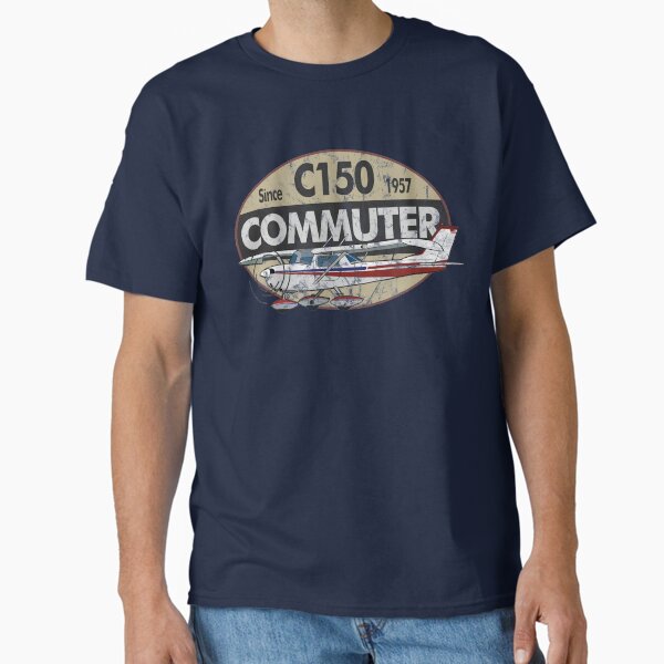 Vista previa del artículo con la obra «Cessna 150 Commuter "Since 1957" Vintage Design», diseñado y vendido por RealPilotDesign.