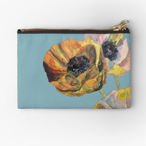 California Poppies Zipper Pouch