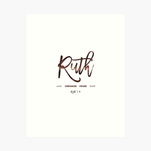 Item preview, Christian Name Collection | Ruth designed and sold by Blessed Be Your Name.