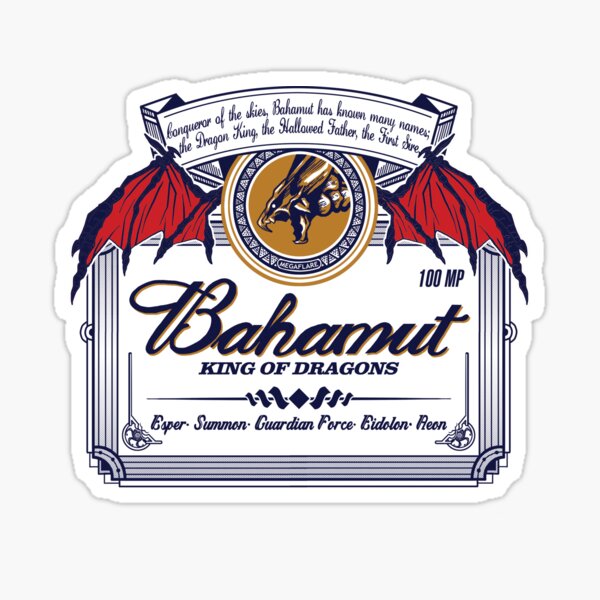Bahamut, King of Dragons Sticker