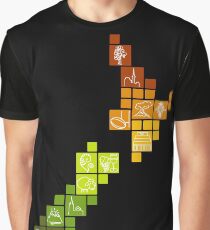 New Zealand Fun Map Graphic T-Shirt