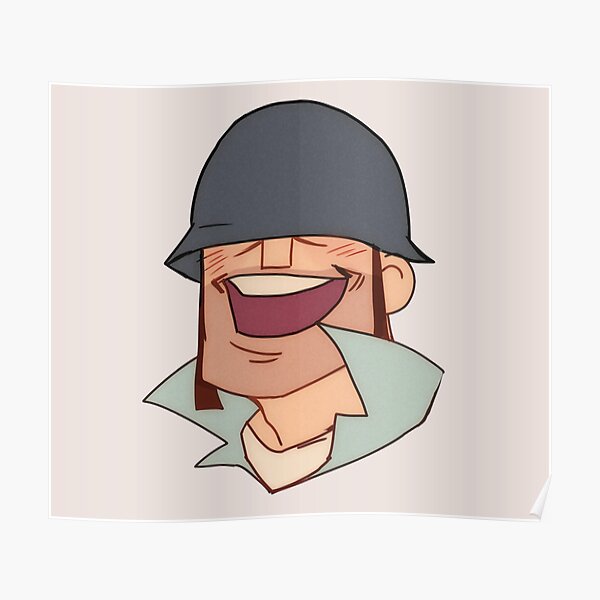 Tf2 Soldier Posters Redbubble - funny soldier from tf2 roblox