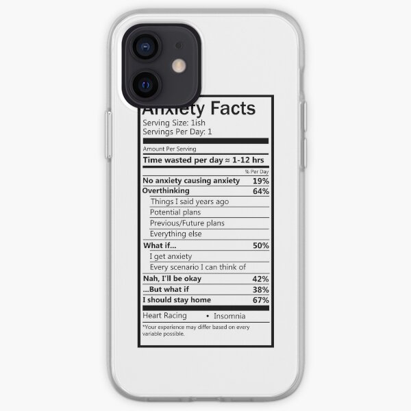 Anxiety Facts iPhone Soft Case