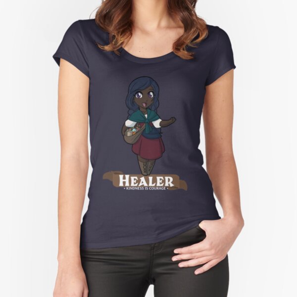 Healer: Kindness is Courage Fitted Scoop T-Shirt