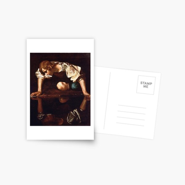 Narcissus by Caravaggio (1599) Postcard
