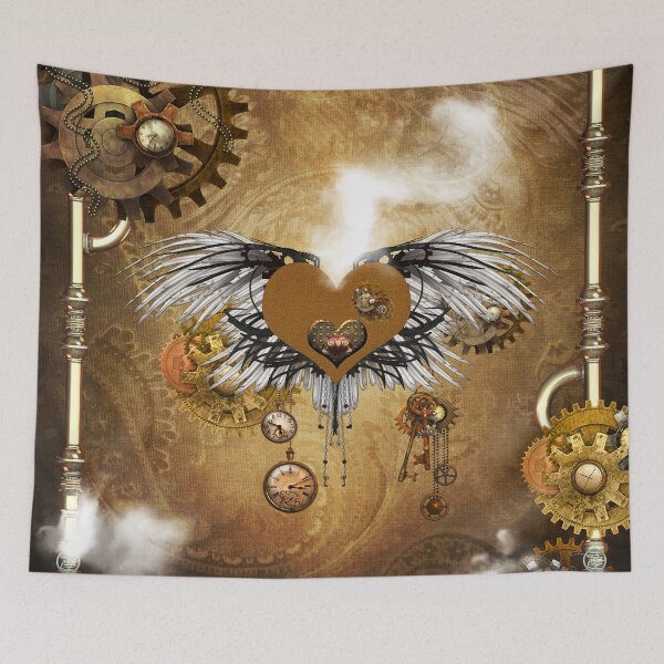 Item preview, Wonderful steampunk heart with clocks and gears designed and sold by nicky2342.