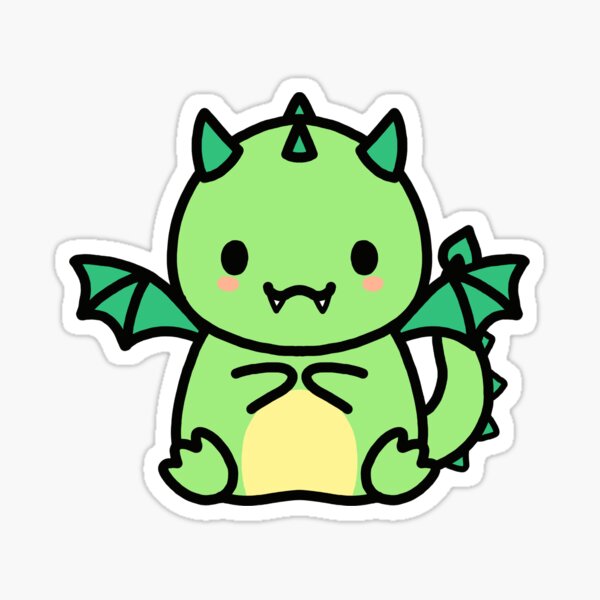 Download Baby Dragon Stickers Redbubble