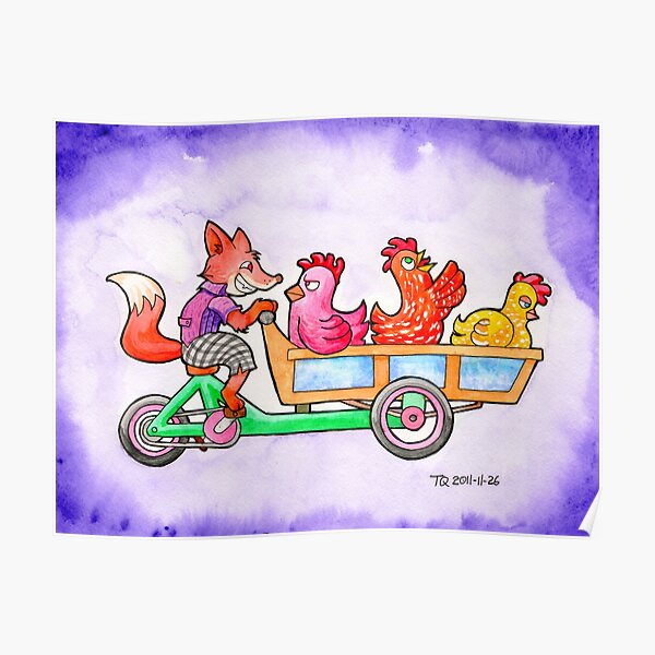 The Fox and Hens Poster