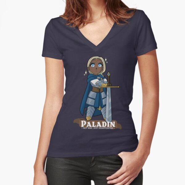 Paladin: Not Mad, Just Disappointed Fitted V-Neck T-Shirt