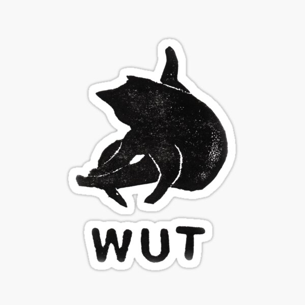 Cat Yoga Wut 1 Sticker